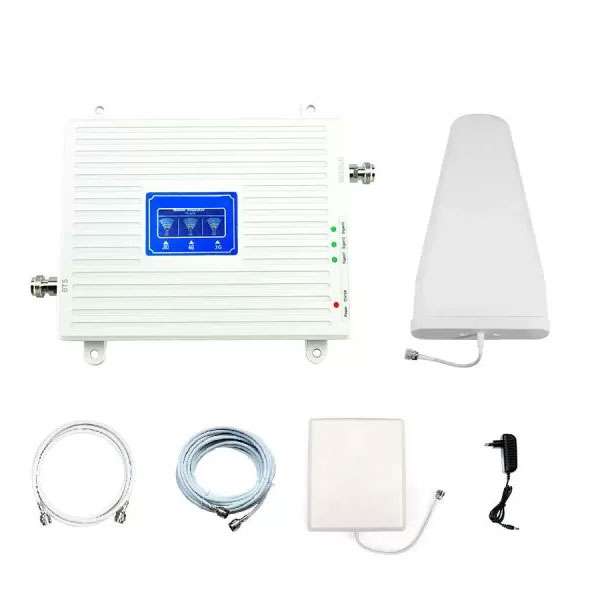 Mobi Link jio/2G/3G/4G triband mobile phone signal booster & data complete kit area coverage 6500 sq.feet GST included